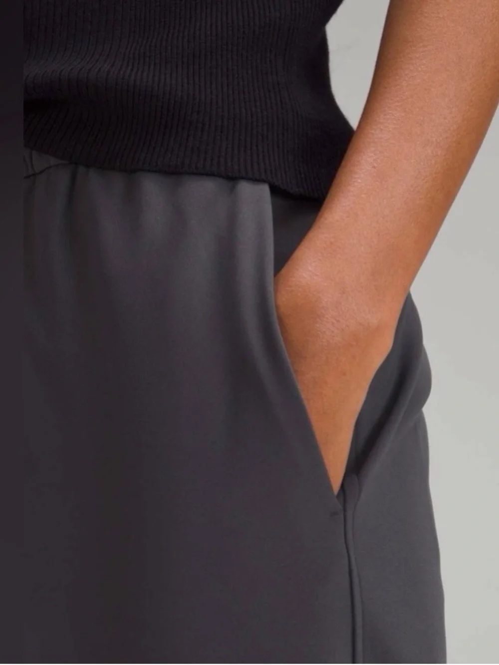 Lululemon Tapered-Leg Mid-Rise Pant Luxtreme Black Women’s Size X-Large‎